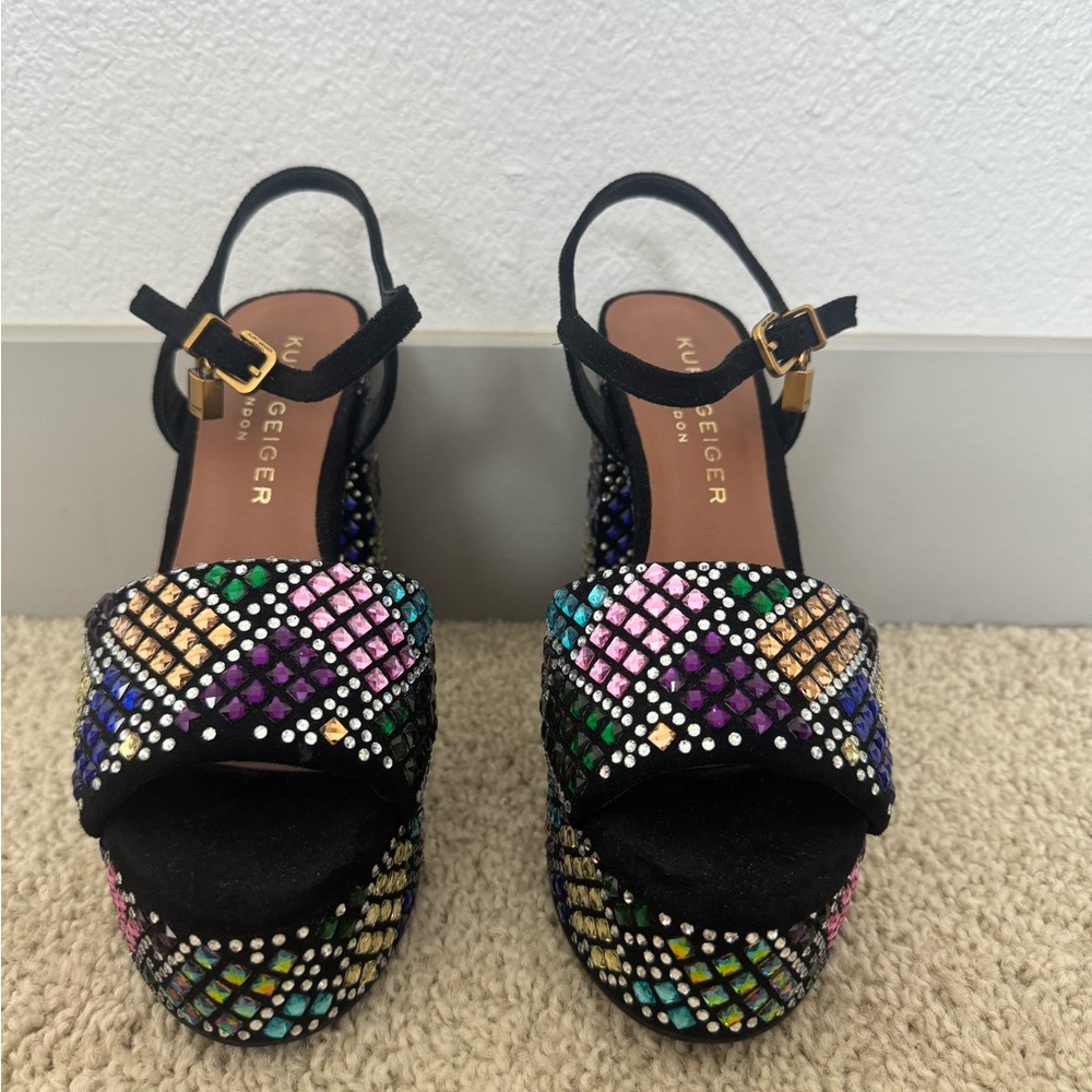 Kurt Geiger London Brixton Platform Multicolor Heel - Picture 5 of 9